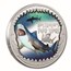 2023 Tuvalu 1 oz Silver Tiger Shark Deadly and Dangerous PF