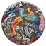 2023 Tuvalu 5 oz Silver Colorized Phoenix & Birds (Antiqued)