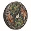 2023 Tuvalu 5 oz Silver Double Dragon & Tiger Colorized Antiqued