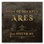 2023 Tuvalu 5 oz Silver Gods of Olympus BU (Ares, w/ COA)