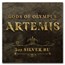 2023 Tuvalu 5 oz Silver Gods of Olympus BU (Artemis, w/ COA)