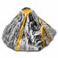 2023 Vanuatu 5 oz Silver Antique Volcano Shaped Coin