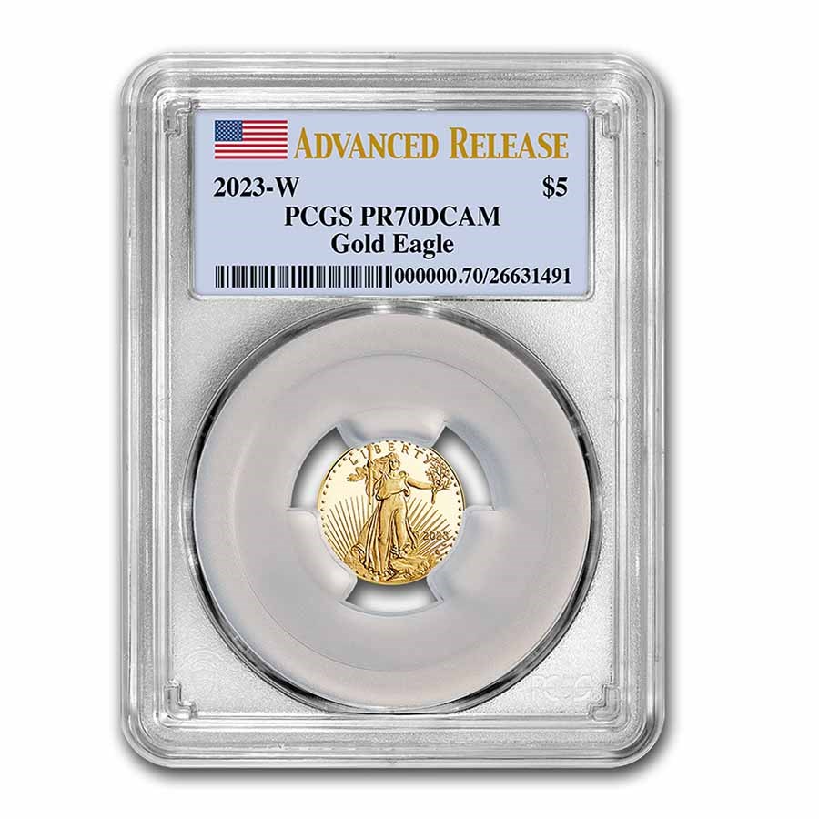 2023-W 1/10 oz Proof Gold Eagle PR-70 PCGS (Advanced Release)