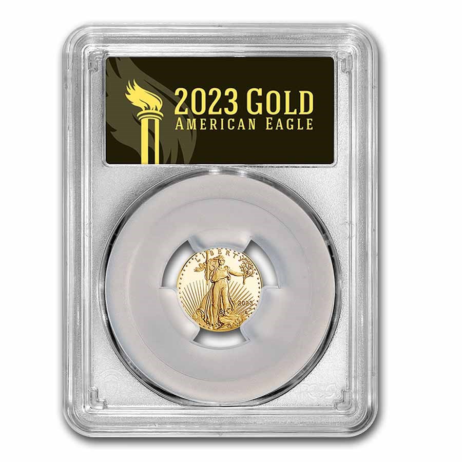 2023-W 1/10 oz Proof Gold Eagle PR-70 PCGS (FDI, Black Label)