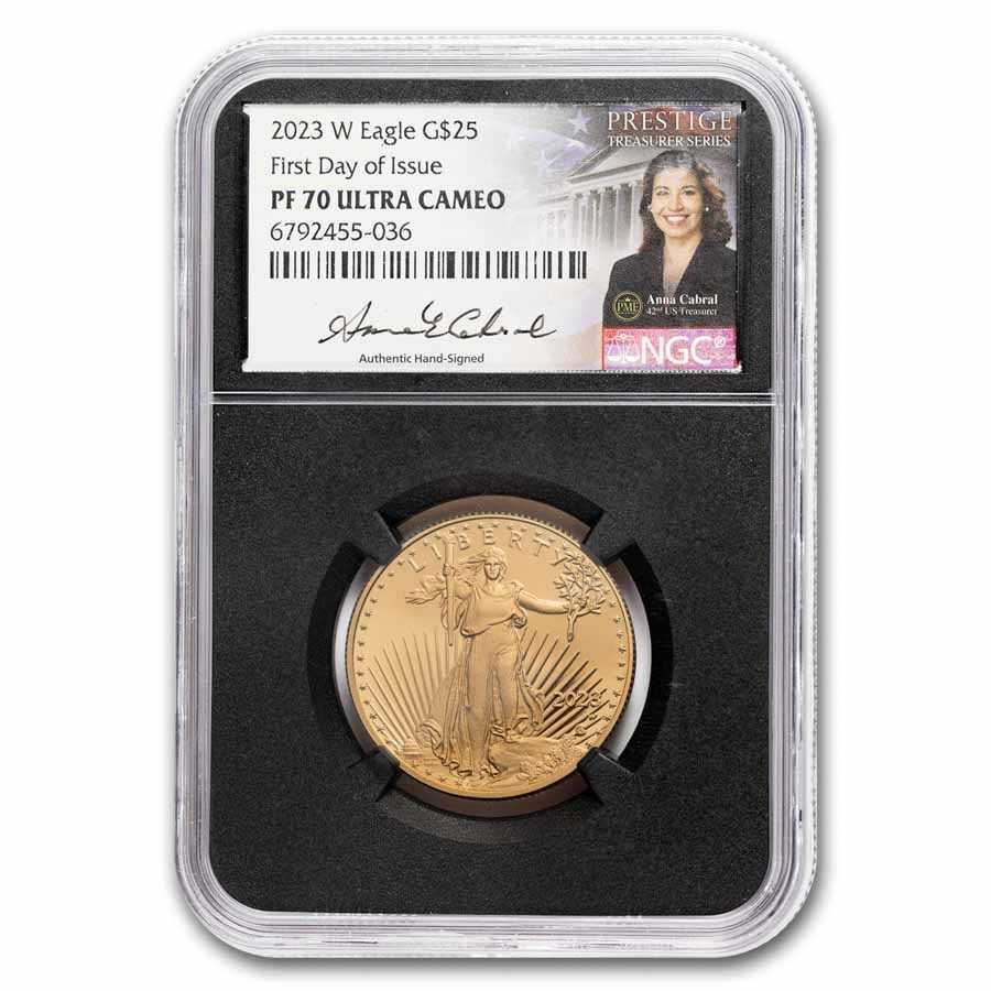 2023-W 1/2 oz Proof Gold Eagle PF-70 NGC (First Day of Issue)