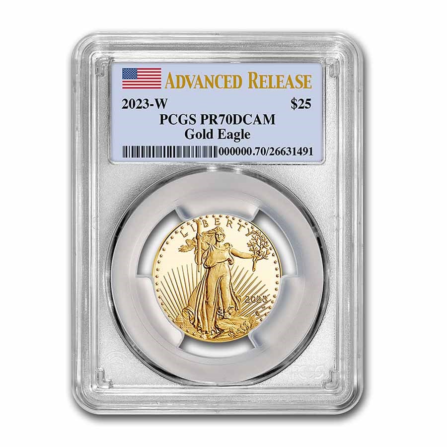 2023-W 1/2 oz Proof Gold Eagle PR-70 PCGS (Advanced Release)