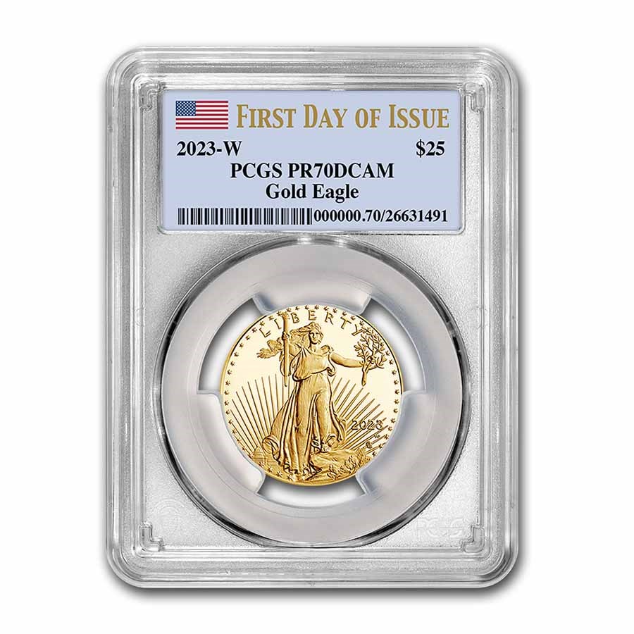 2023-W 1/2 oz Proof Gold Eagle PR-70 PCGS (First Day of Issue)