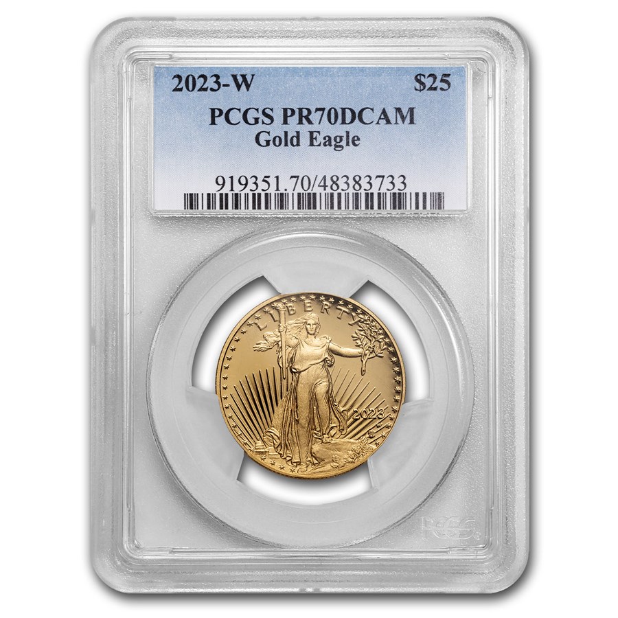 2023-W 1/2 oz Proof Gold Eagle PR-70 PCGS