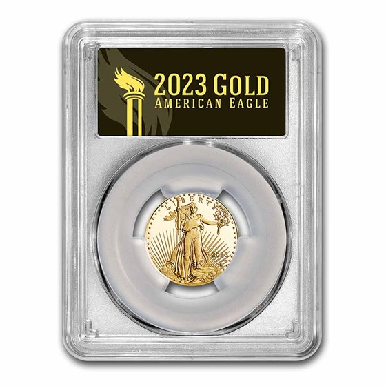 2023-W 1/4 oz Proof Gold Eagle PR-70 PCGS (AR, Black Label)