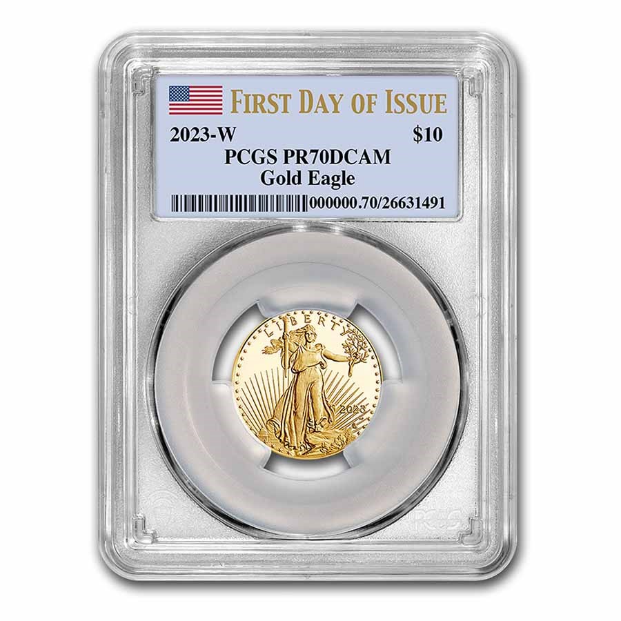 2023-W 1/4 oz Proof Gold Eagle PR-70 PCGS (First Day of Issue)