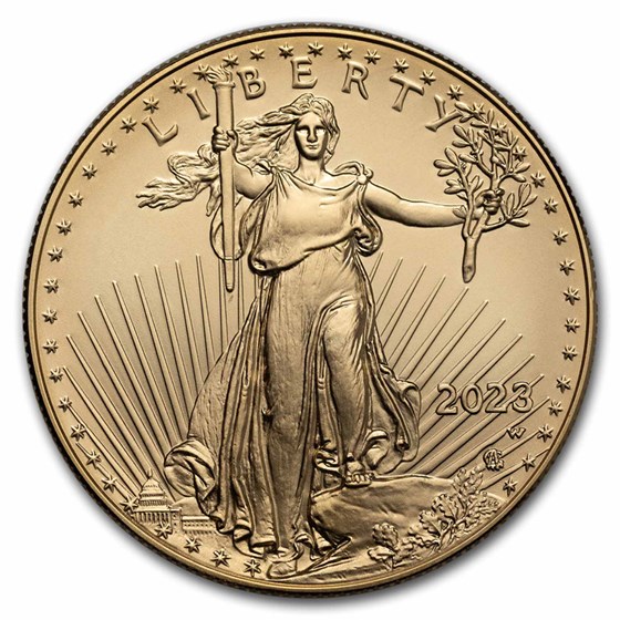 2023-W 1 oz Burnished Gold Eagle (w/Box & COA) 2023-W 1 oz Burnished Gold Eagle (w/Box & COA)