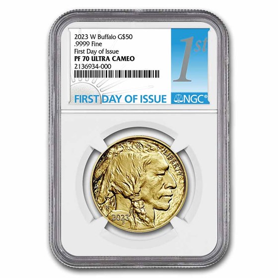 2023-W 1 oz Proof Gold Buffalo PF-70 NGC (First Day of Issue)