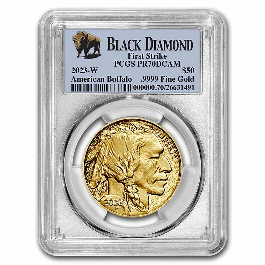 2023-W 1 oz Proof Gold Buffalo PR-70 PCGS (FS, Black Diamond)