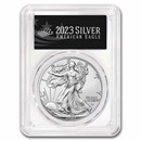 2023-W 1 oz Proof Silver American Eagle PR-70 PCGS (FDI, Black)