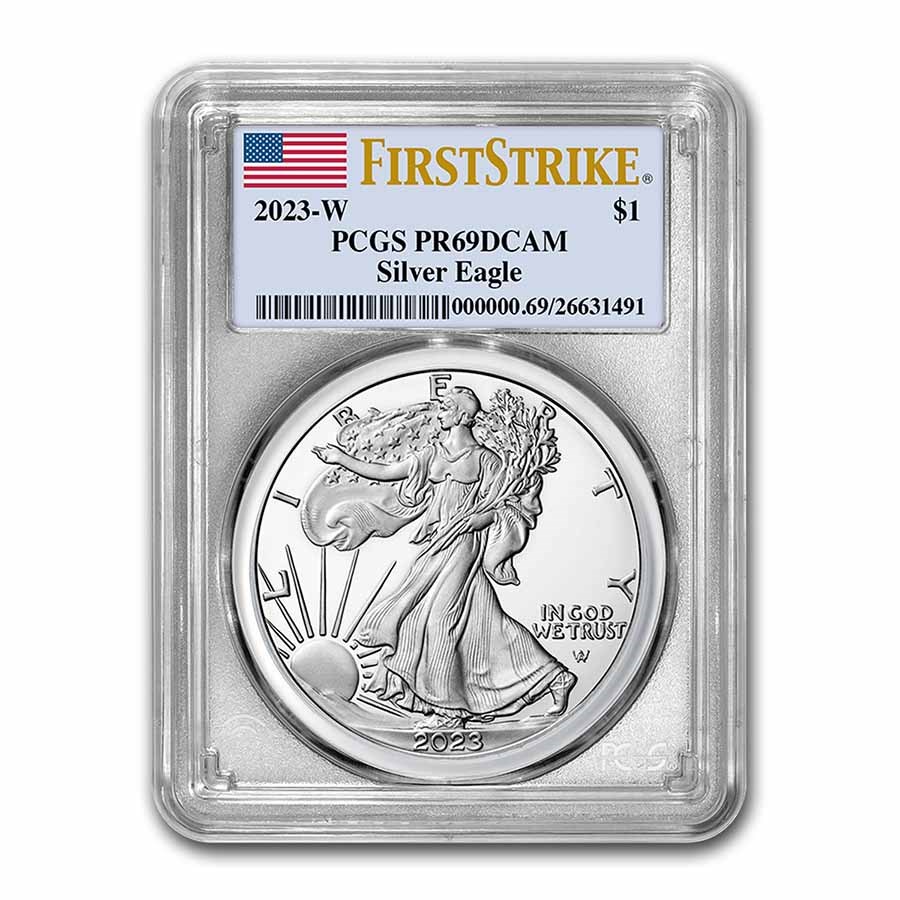 2023-W 1 oz Proof Silver Eagle PR-69 PCGS (FirstStrike®)