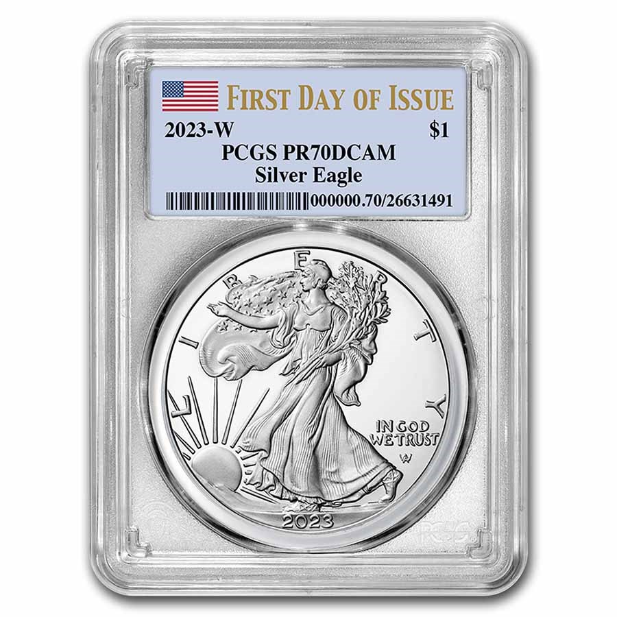 2023-W 1 oz Proof Silver Eagle PR-70 PCGS (First Day of Issue)
