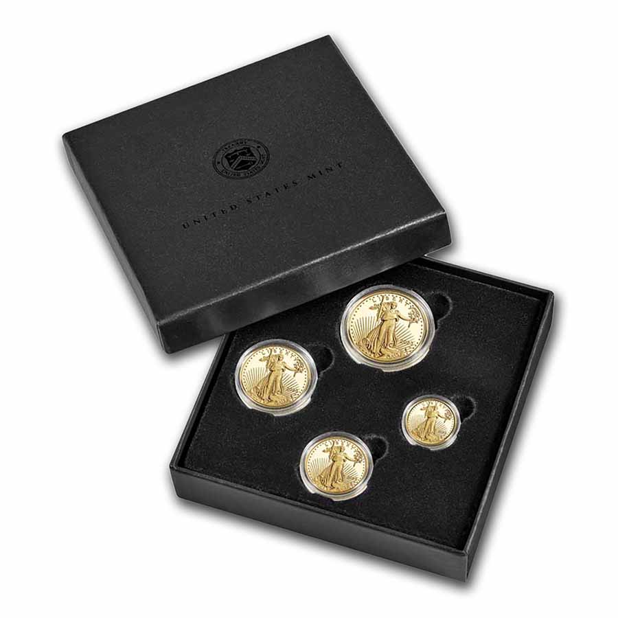 Buy 2023-W 4-Coin Proof American Gold Eagle Set (Box & COA) | APMEX
