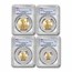 2023-W 4-Coin Proof Gold Eagle Set PR-70 PCGS (First Day)