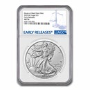 2023-W Burnished Silver Eagle MS-70 NGC (Early Releases)