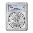 2023-W Burnished Silver Eagle SP-70 PCGS (First Day of Issue)