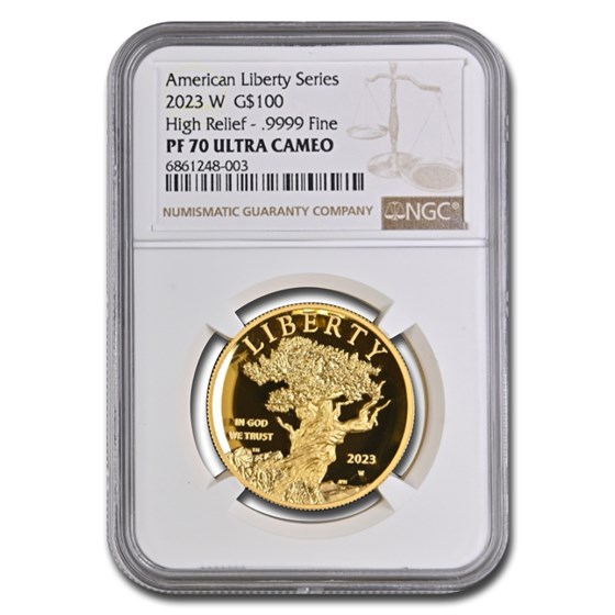 2023-W High Relief American Liberty Gold PF-70 NGC 2023-W High Relief American Liberty Gold PF-70 NGC