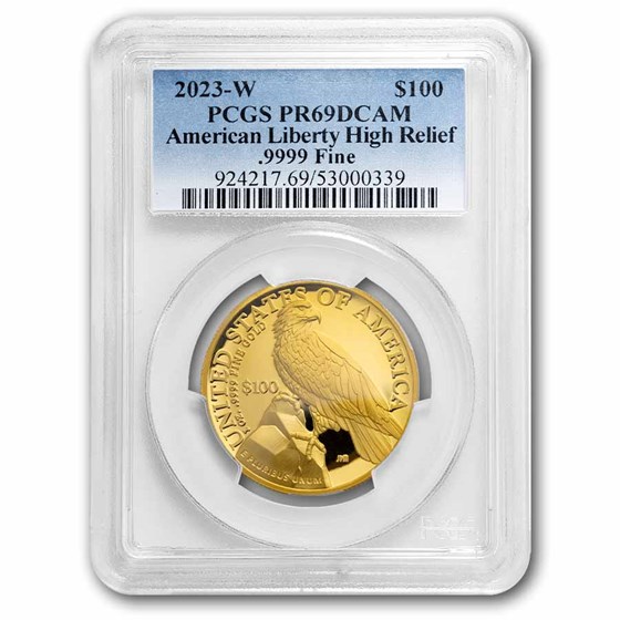 2023-W High Relief American Liberty Gold PR-69 PCGS