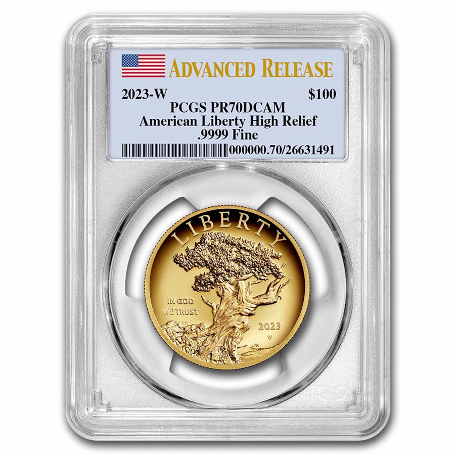 Buy 2023W High Relief American Liberty Gold PR70 PCGS (AR) APMEX