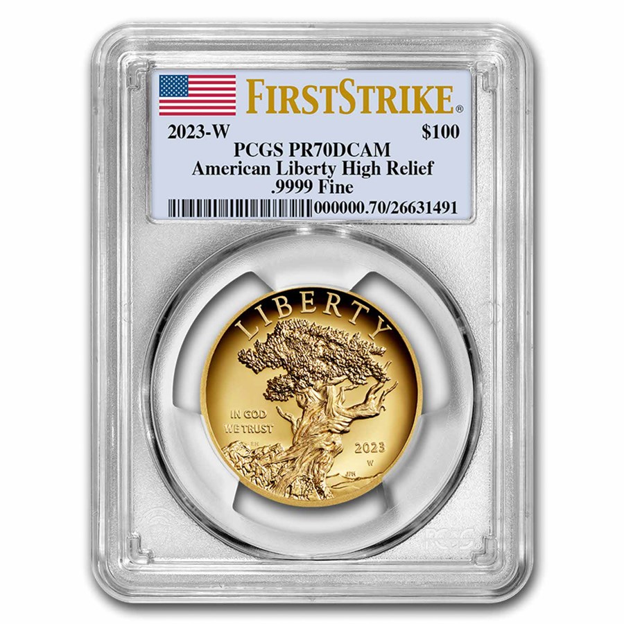 アメリカンリバティHigh Relief 純金 PCGS PR70DCAM 2023-w-high アメリカンリバティHigh Relief 純金 PCGS PR70DCAM 2023-w-high