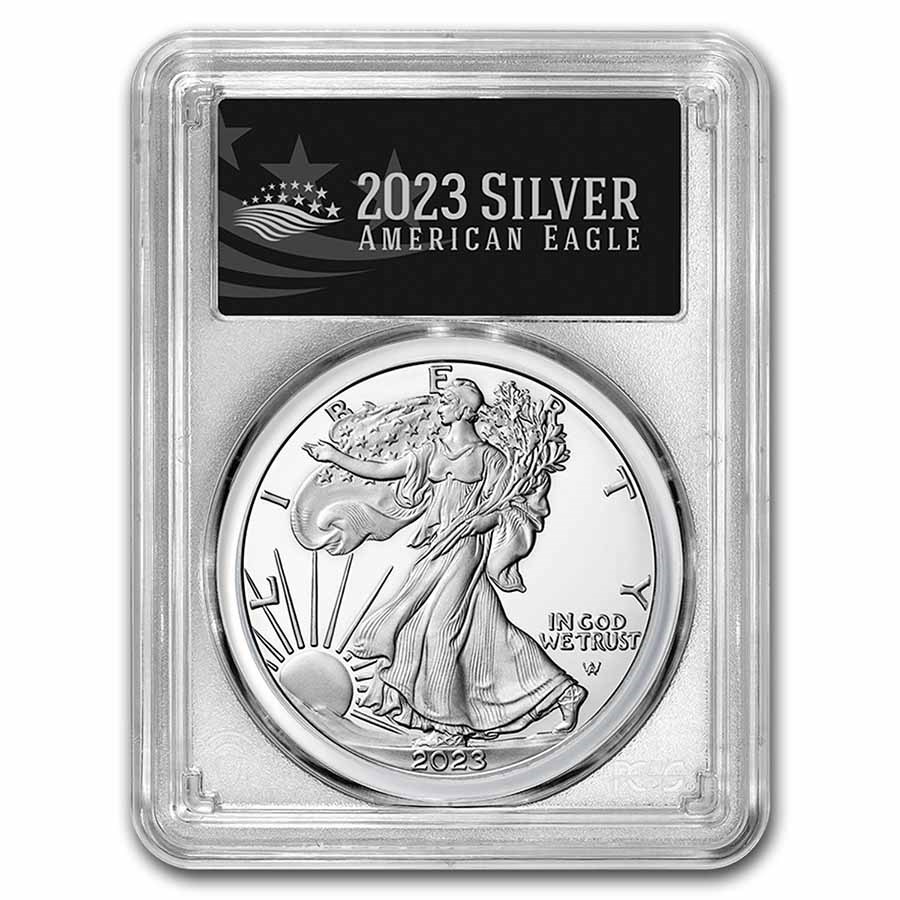 2023-W Proof Silver Eagle PR-70 PCGS (Advanced Release, Black)