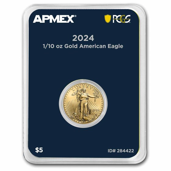 2024 1/10 oz American Gold Eagle (MD Premier + PCGS FirstStrike®) 2024 1/10 oz American Gold Eagle (MD Premier + PCGS FirstStrike®)