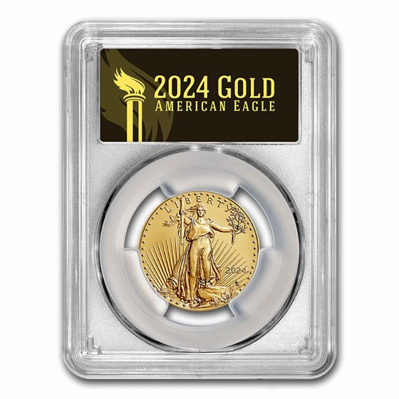 2024 1/2 oz American Gold Eagle MS-70 PCGS (FS®, Black Label) 2024 1/2 oz American Gold Eagle MS-70 PCGS (FS®, Black Label)