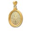 2024 1/2 oz Gold Maple Pendant (Plain-Front Bezel)