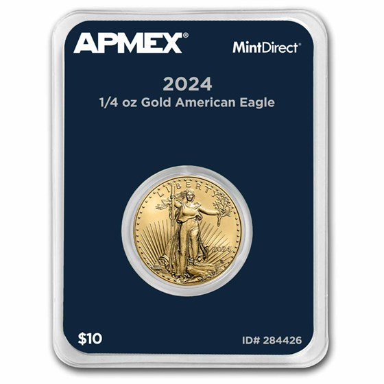 2024 1/4 oz American Gold Eagle (MintDirect® Single) 2024 1/4 oz American Gold Eagle (MintDirect® Single)