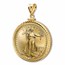 2024 1/4 oz Gold Eagle Pendant (Diamond-ScrewTop Bezel)
