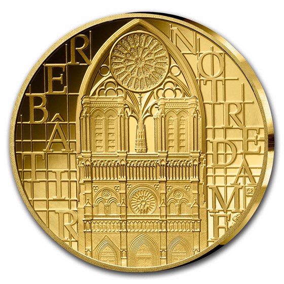 2024 1/4 oz Proof Gold €50 Excellence Series (Notre-Dame) 2024 1/4 oz Proof Gold €50 Excellence Series (Notre-Dame)
