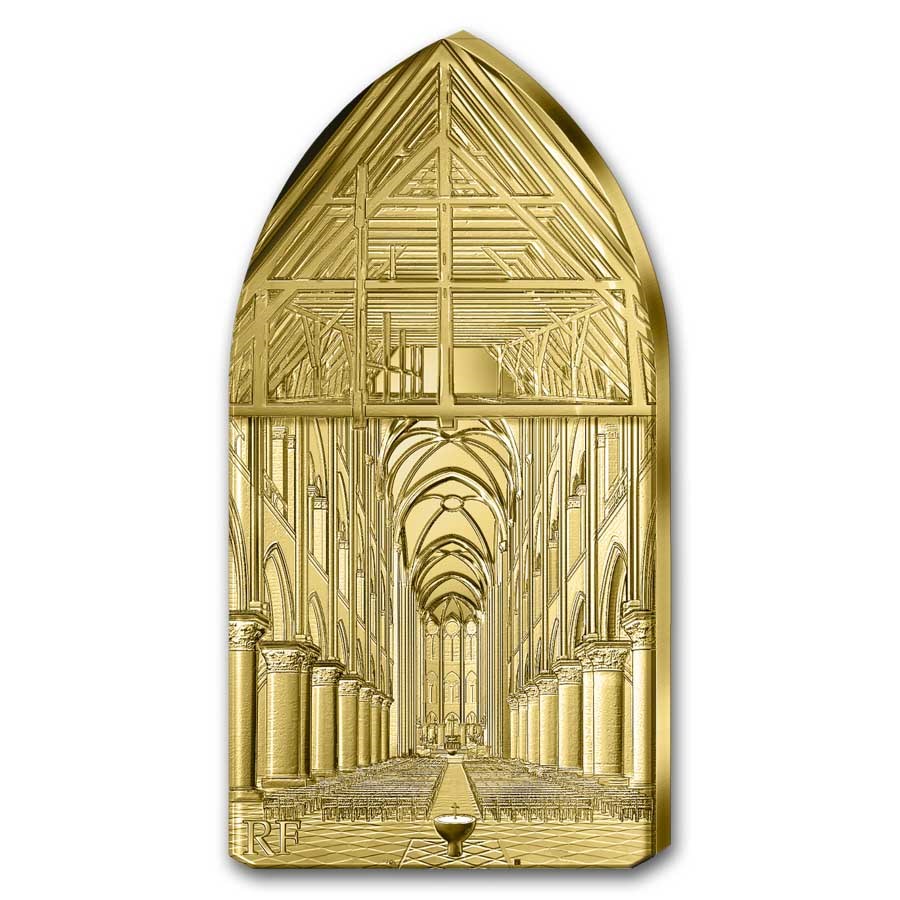 2024 1 Kilo Proof Gold €5000 Excellence Series (Notre-Dame Shape)