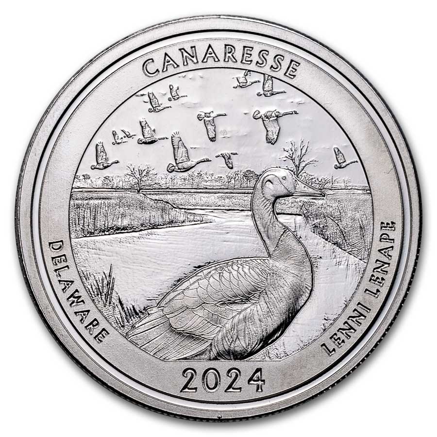 2024 1 oz Ag NATB Delaware Bombay Hook National Wildlife Refuge
