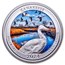 2024 1 oz Ag NATB Delaware Bombay Hook Wildlife Refuge (Color)