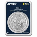 2024 1 oz Ag Spider-Man vs Green Goblin (MD® Premier + PCGS FS)