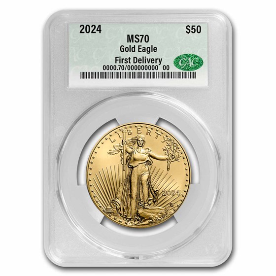 2024 1 oz American Gold Eagle MS-70 CAC (First Delivery) 2024 1 oz American Gold Eagle MS-70 CAC (First Delivery)
