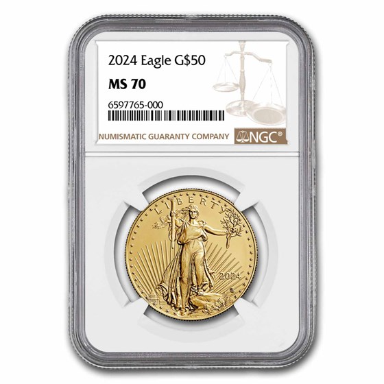 2024 1 oz American Gold Eagle MS-70 NGC 2024 1 oz American Gold Eagle MS-70 NGC