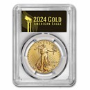2024 1 oz American Gold Eagle MS-70 PCGS (FDI, Black Label)