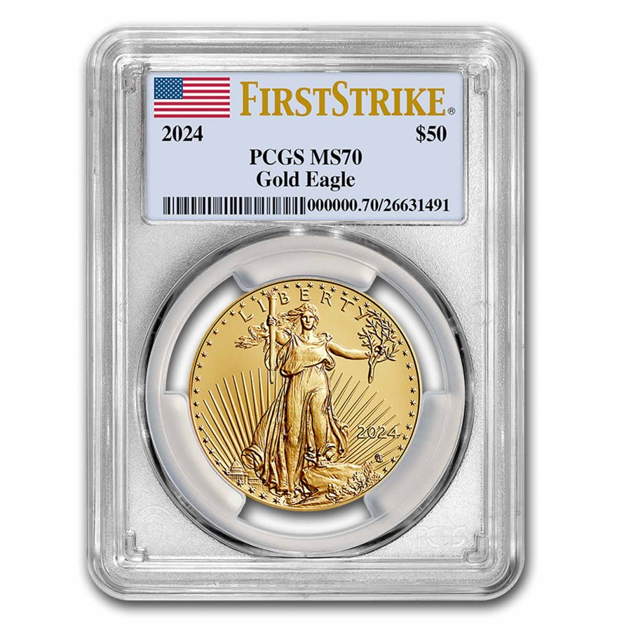 Buy 2025 1 oz Gold Eagle MS70 PCGS FirstStrike APMEX