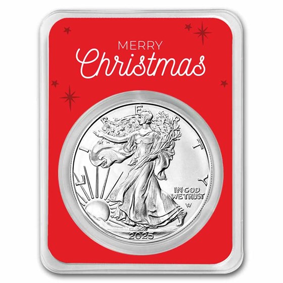 2024 1 oz American Silver Eagle - w/Christmas Snowy Village Card 2024 1 oz American Silver Eagle - w/Christmas Snowy Village Card
