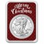 2024 1 oz American Silver Eagle - w/Elegant Merry Christmas Card