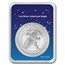 2024 1 oz American Silver Eagle - w/Happy Holidays Trees Card