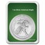 2024 1 oz American Silver Eagle - w/Holiday Ribbon Tree Card