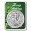 2024 1 oz American Silver Eagle - w/Holiday Ribbon Tree Card