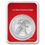 2024 1 oz American Silver Eagle - w/Red Merry Christmas Card