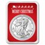 2024 1 oz American Silver Eagle - w/Red Merry Christmas Card